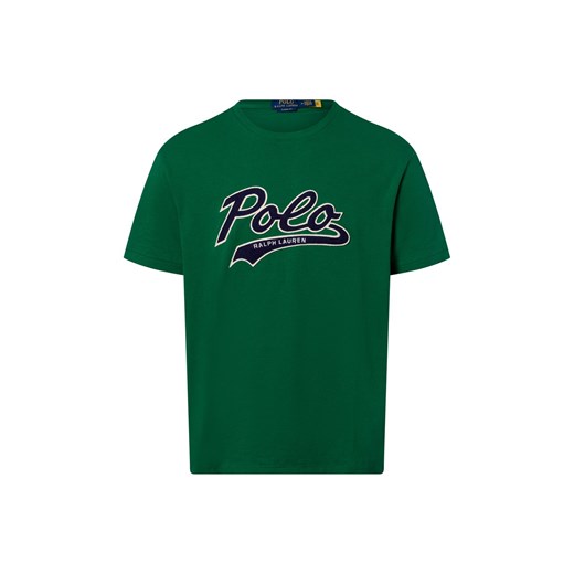 Polo Ralph Lauren Koszulka męska Mężczyźni Bawełna zielony jednolity ze sklepu vangraaf w kategorii T-shirty męskie - zdjęcie 180447345