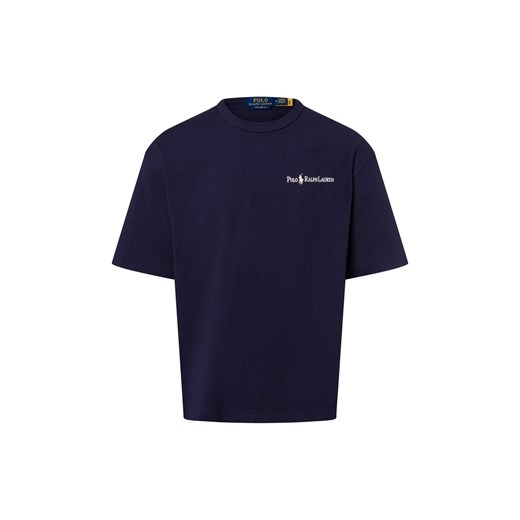 Polo Ralph Lauren Koszulka męska Mężczyźni Bawełna granatowy jednolity ze sklepu vangraaf w kategorii T-shirty męskie - zdjęcie 180447346