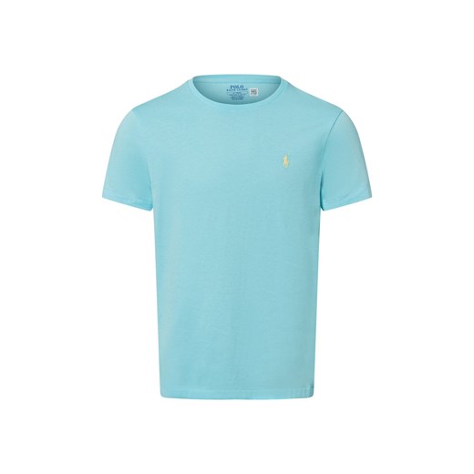 Polo Ralph Lauren Koszulka męska Mężczyźni Bawełna cyjan jednolity ze sklepu vangraaf w kategorii T-shirty męskie - zdjęcie 180447348