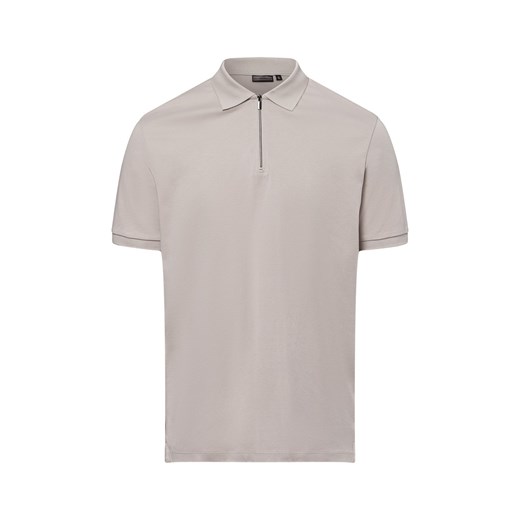 Finshley & Harding Męska koszulka polo Mężczyźni Bawełna kitt jednolity ze sklepu vangraaf w kategorii T-shirty męskie - zdjęcie 180447369