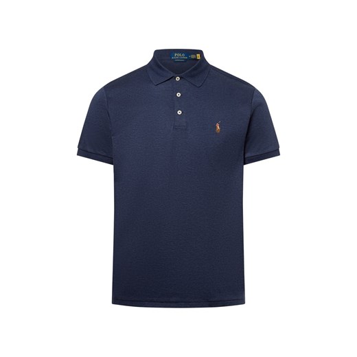 Polo Ralph Lauren Męska koszulka polo Mężczyźni Bawełna granatowy marmurkowy ze sklepu vangraaf w kategorii T-shirty męskie - zdjęcie 180447378