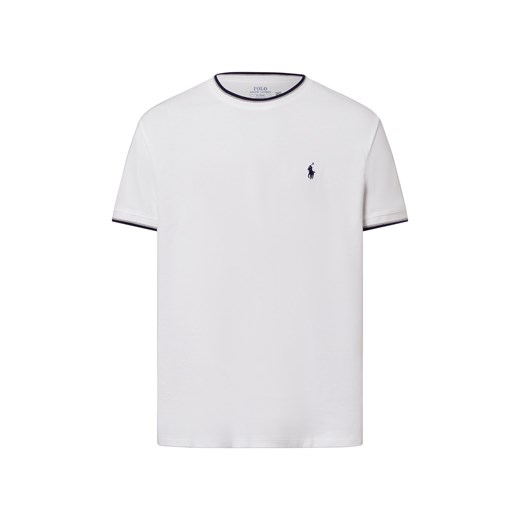 Polo Ralph Lauren Koszulka męska Mężczyźni Bawełna biały jednolity ze sklepu vangraaf w kategorii T-shirty męskie - zdjęcie 180447386