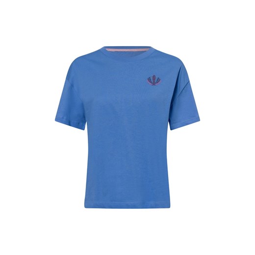 Marie Lund Koszulka damska Kobiety Bawełna niebieski jednolity ze sklepu vangraaf w kategorii Bluzki damskie - zdjęcie 180447428