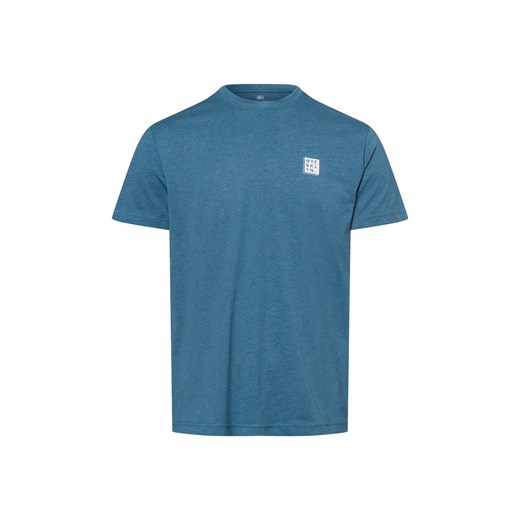 Nils Sundström Koszulka męska Mężczyźni Bawełna niebieski marmurkowy ze sklepu vangraaf w kategorii T-shirty męskie - zdjęcie 180447466