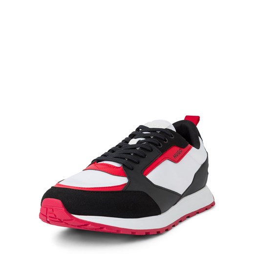 HUGO Buty sportowe - Icelin Runn Mężczyźni Sztuczna skóra biały jednolity ze sklepu vangraaf w kategorii Buty sportowe męskie - zdjęcie 180447528