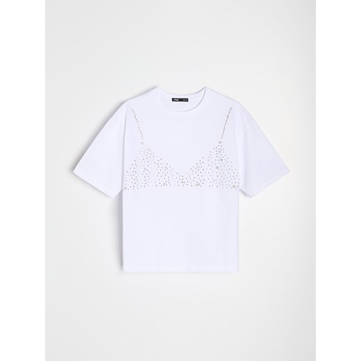 Bluzka damska Sinsay z okrągłym dekoltem 