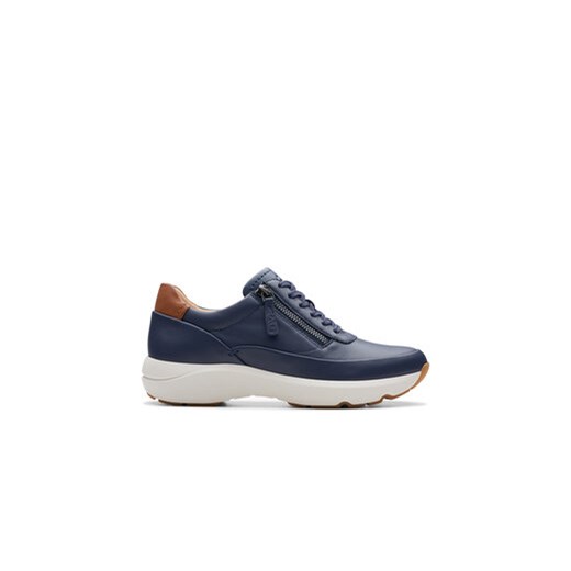 Clarks Sneakersy Tivoli Zip 26176649 Granatowy ze sklepu MODIVO w kategorii Buty sportowe damskie - zdjęcie 180448645