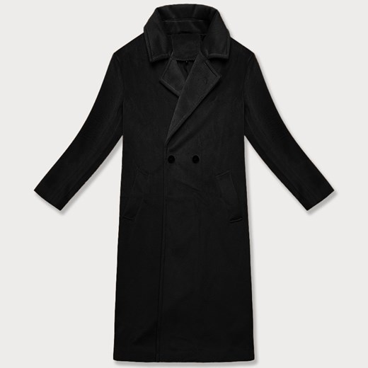 Damski płaszcz przejściowy oversize J Style czarny (11Z8161) ze sklepu goodlookin.pl w kategorii Płaszcze damskie - zdjęcie 180449358