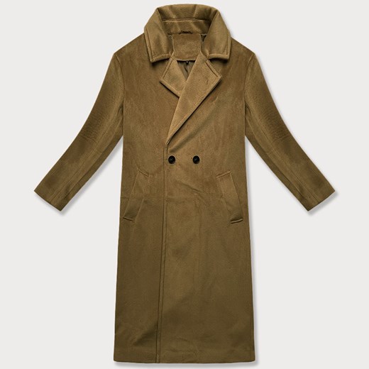 Damski płaszcz przejściowy oversize J Style beżowy (11Z8161) ze sklepu goodlookin.pl w kategorii Płaszcze damskie - zdjęcie 180449449