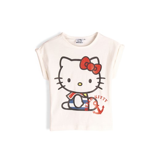GATE Bawełniana koszulka Hello Kitty 4Y ze sklepu gateshop w kategorii Bluzki dziewczęce - zdjęcie 180449659