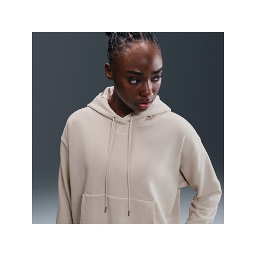 Damska bluza do koszykówki z kapturem o skróconym kroju oversize A'ja Wilson - Szary ze sklepu Nike poland w kategorii Bluzy damskie - zdjęcie 180449907