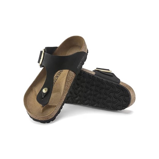 Birkenstock Skórzane japonki &quot;Gizeh&quot; w kolorze czarnym 41 wyprzedaż Limango Polska