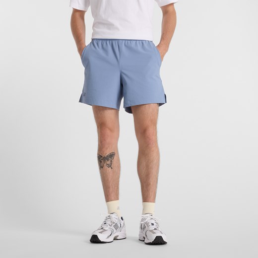 Spodenki męskie New Balance MS51402DUS – niebieskie ze sklepu New Balance Poland w kategorii Spodenki męskie - zdjęcie 180451175