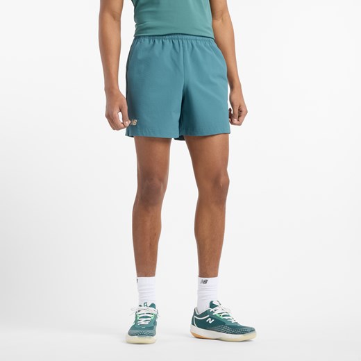 Spodenki męskie New Balance MS51402NUS – niebieskie ze sklepu New Balance Poland w kategorii Spodenki męskie - zdjęcie 180451177