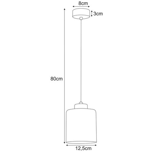 Beżowa długa pojedyncza lampa wisząca J071-Sisilo Lumes One Size Edinos.pl