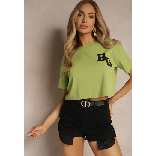 Renee bluzka damska z krótkimi rękawami bawełniana młodzieżowa 