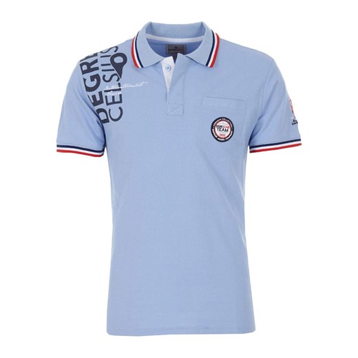Peak Mountain Koszulka polo &quot;Calor&quot; w kolorze błękitnym ze sklepu Limango Polska w kategorii T-shirty męskie - zdjęcie 180453969
