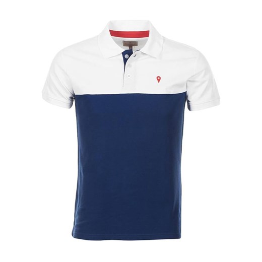 Peak Mountain Koszulka polo &quot;Caloste&quot; w kolorze granatowo-białym ze sklepu Limango Polska w kategorii T-shirty męskie - zdjęcie 180455009