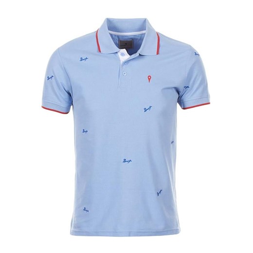 Peak Mountain Koszulka polo &quot;Clamar&quot; w kolorze błękitnym ze sklepu Limango Polska w kategorii T-shirty męskie - zdjęcie 180455086