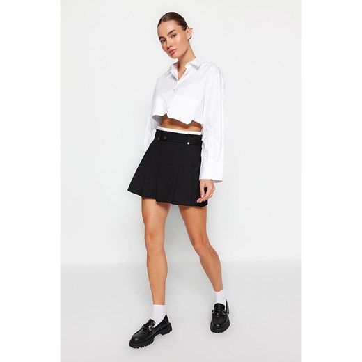 Spódnica czarna Trendyol wiosenna mini