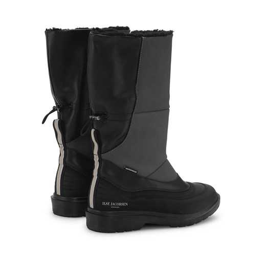 Ilse Jacobsen Skórzane kozaki zimowe w kolorze czarnym Ilse Jacobsen 40 okazja Limango Polska
