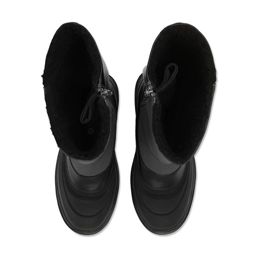 Ilse Jacobsen Skórzane kozaki zimowe w kolorze czarnym Ilse Jacobsen 40 wyprzedaż Limango Polska