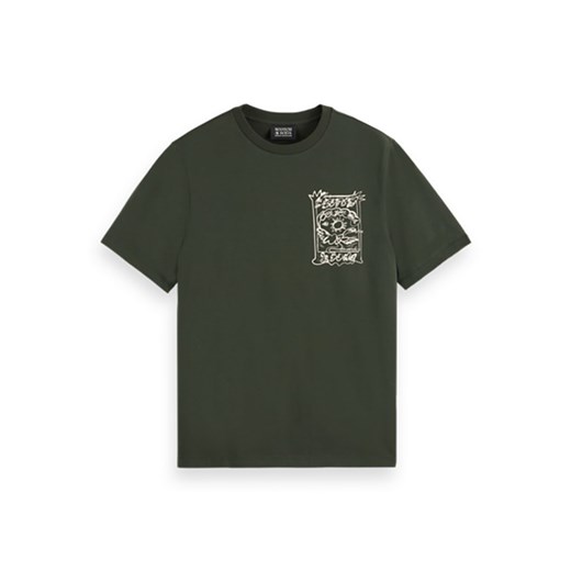 Scotch & Soda Koszulka w kolorze ciemnozielonym M promocja Limango Polska