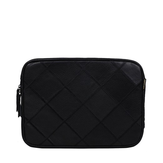czarne skórzane etui na laptopa 14 cali Otylia ze sklepu Słoń Torbalski w kategorii Torby na laptopa - zdjęcie 180456485
