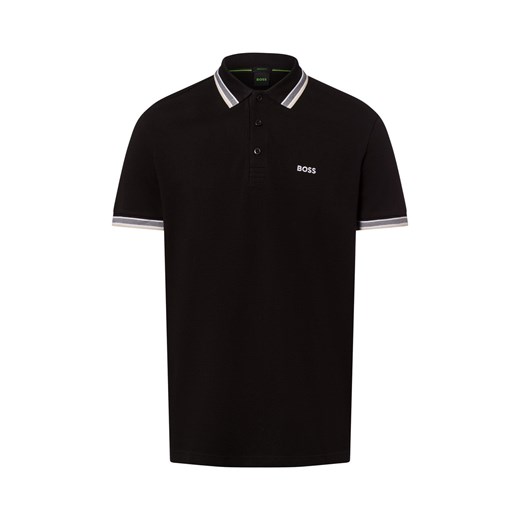 BOSS Green Męska koszulka polo - Paddy Mężczyźni Bawełna szary jednolity ze sklepu vangraaf w kategorii T-shirty męskie - zdjęcie 180456679