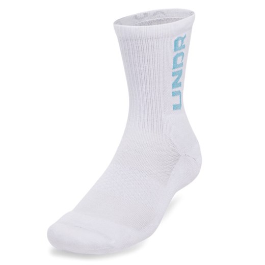 Skarpetki treningowe uniseks (3-pack) Under Armour UA 3-Maker Mid-Crew - białe ze sklepu Sportstylestory.com w kategorii Skarpetki damskie - zdjęcie 180457286