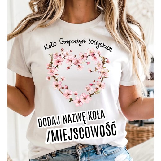 koszulki dla koła gospodyń wiejskich - wzór kwiaty51 ze sklepu Time For Fashion w kategorii Bluzki damskie - zdjęcie 180457515