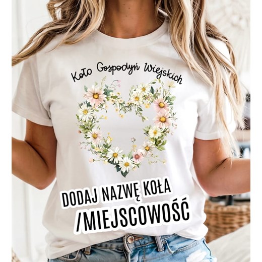 koszulki dla koła gospodyń wiejskich - wzór kwiaty53 ze sklepu Time For Fashion w kategorii Bluzki damskie - zdjęcie 180457517