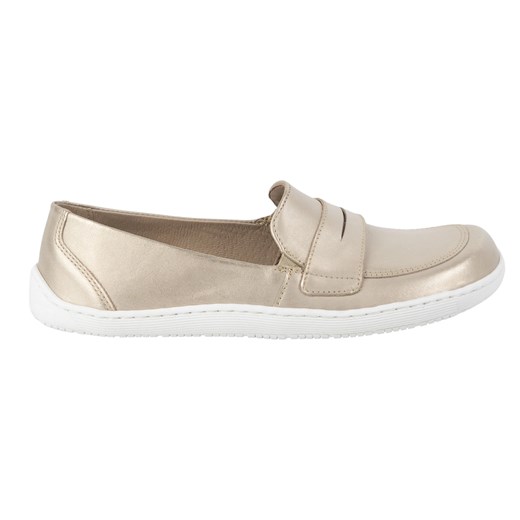 Olivier Barefoot Eleganckie Damskie minimalistyczne mokasyny skórzane 1280 złote złoty ze sklepu ButyModne.pl w kategorii Mokasyny damskie - zdjęcie 180457606