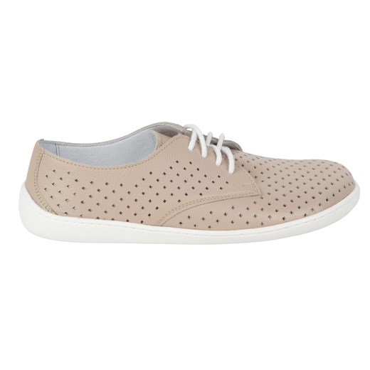 Olivier Barefoot Damskie minimalistyczne sneakersy 1288POL beż z białym beżowy ze sklepu ButyModne.pl w kategorii Półbuty damskie - zdjęcie 180457609