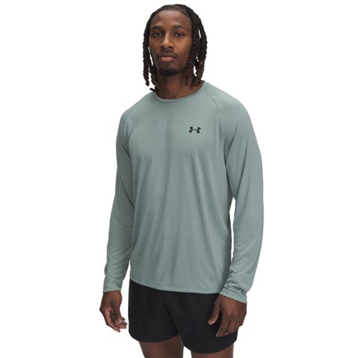 Męski longsleeve treningowy Under Armour UA Tech 2.0 LS - zielony ze sklepu Sportstylestory.com w kategorii T-shirty męskie - zdjęcie 180458725