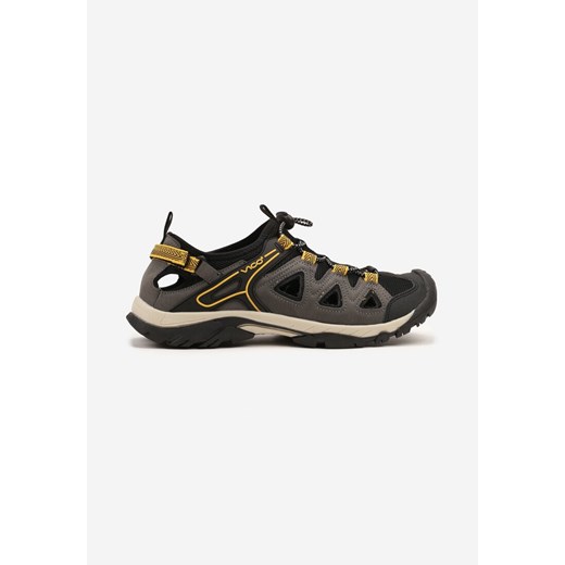 Ciemnobeżowe Buty Sportowe Sneakersy z Geometrycznym Wzorem Ainira ze sklepu born2be.pl w kategorii Buty sportowe męskie - zdjęcie 180460385
