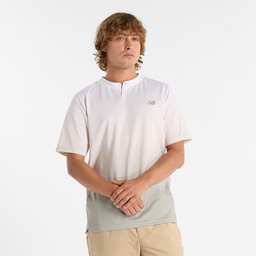Koszulka męska New Balance MT41406LIN – beżowa ze sklepu New Balance Poland w kategorii T-shirty męskie - zdjęcie 180462388