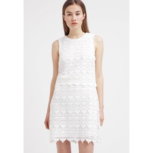 Esprit Collection Sukienka letnia offwhite zalando bialy bez wzorów/nadruków