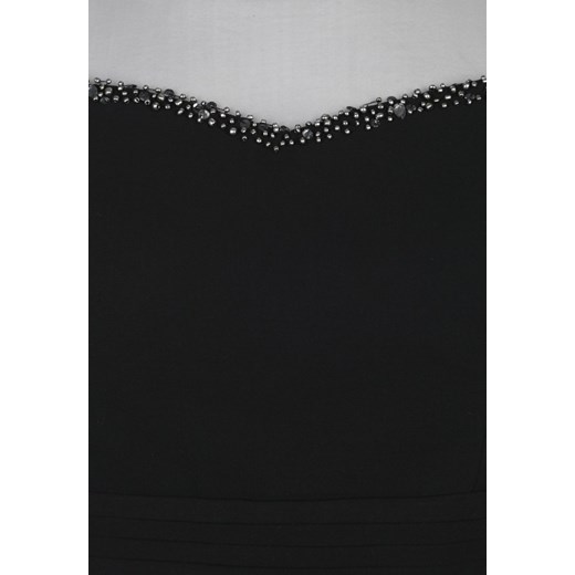 Little Mistress Curvy Sukienka koktajlowa black zalando szary bez wzorów/nadruków