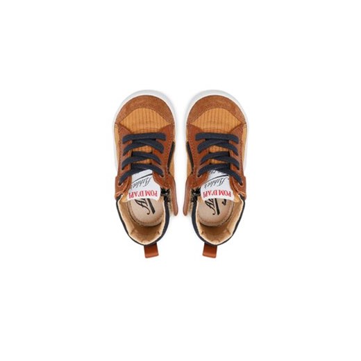 Sneakersy Pom d'Api Mousse Zip Trek N1SICT0401 Brązowy 19 MODIVO