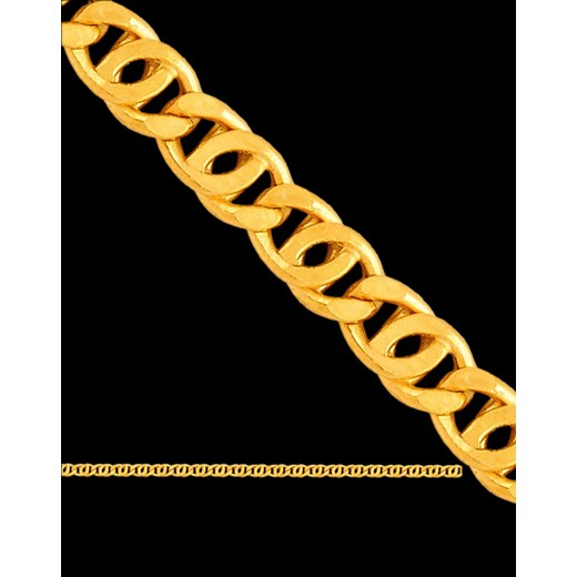 bransoletka łańcuszkowa złota jubiler-pl czarny 