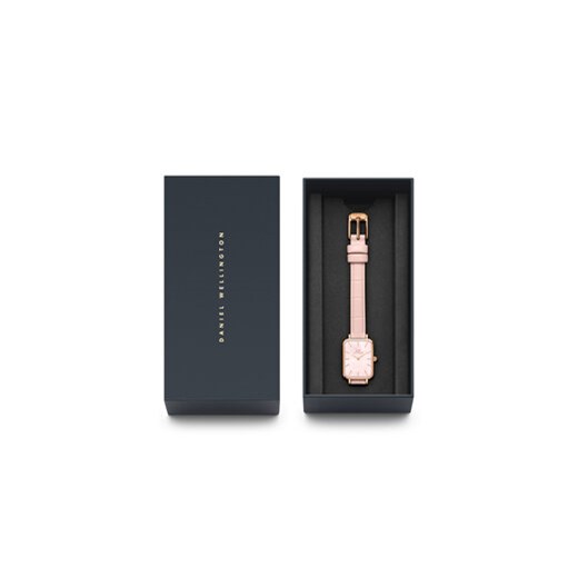 Zegarek Daniel Wellington Quadro Pressed DW00100508 Różowe złoto Daniel Wellington 00 MODIVO
