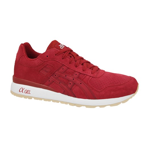 BUTY MĘSKIE SNEAKERSY ASICS GT-II H544L 2626 sneakerstudio-pl czerwony skóra