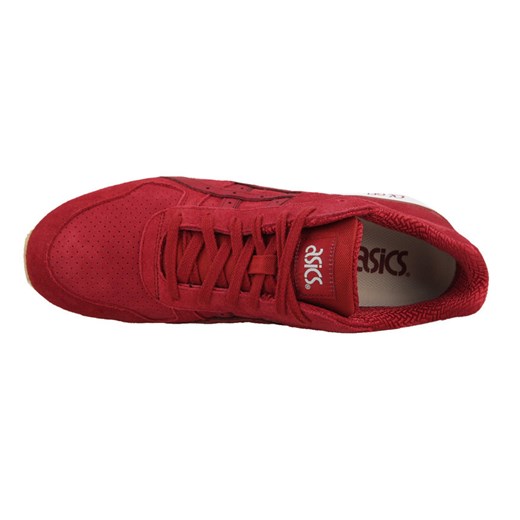 BUTY MĘSKIE SNEAKERSY ASICS GT-II H544L 2626 sneakerstudio-pl czerwony zamsz