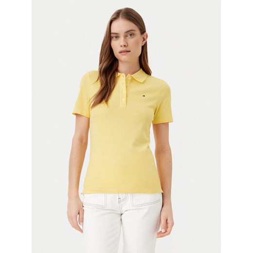 Tommy Hilfiger Polo 1985 WW0WW43225 Żółty Slim Fit Tommy Hilfiger M MODIVO
