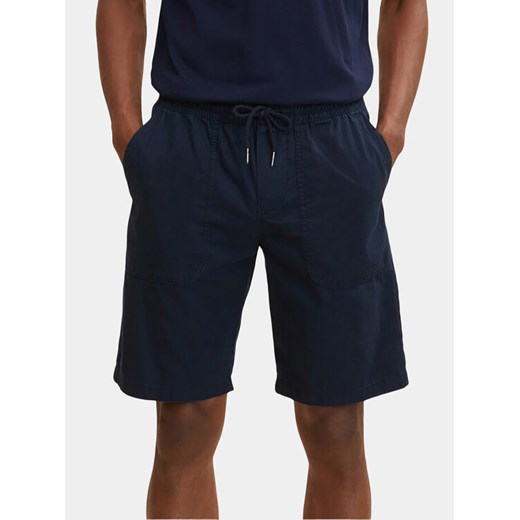 Tom Tailor Szorty materiałowe 1031441 Granatowy Regular Fit ze sklepu MODIVO w kategorii Spodenki męskie - zdjęcie 181034967
