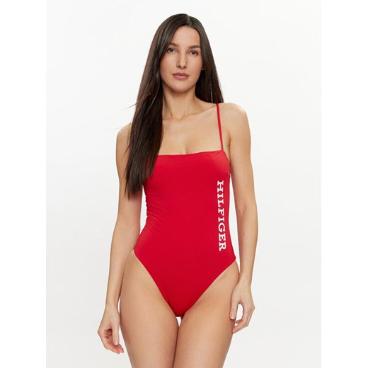 Tommy Hilfiger Strój kąpielowy UW0UW05306 Czerwony ze sklepu MODIVO w kategorii Stroje kąpielowe - zdjęcie 181036868