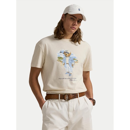 Polo Ralph Lauren T-Shirt 710969630001 Biały Custom Slim Fit ze sklepu MODIVO w kategorii T-shirty męskie - zdjęcie 181036939