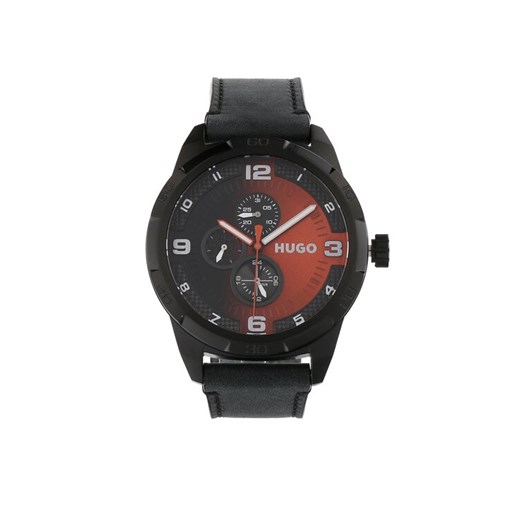 Hugo Zegarek Grip 1530275 Czarny ze sklepu MODIVO w kategorii Zegarki - zdjęcie 181036966