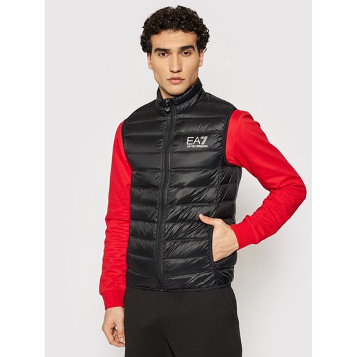 EA7 Emporio Armani Kamizelka 8NPQ01 PN29Z 1200 Czarny Regular Fit ze sklepu MODIVO w kategorii Kamizelki męskie - zdjęcie 181037735